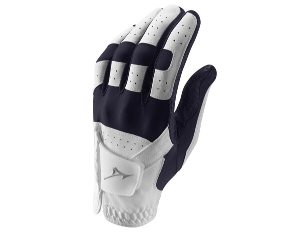 Mizuno Mizuno Stretch Ladies Golf Glove - White Blue (For Right-Handed Golfers)