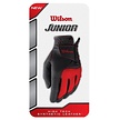 Wilson Wilson Junior Golfhandschuh - Schwarz Rot (Für Rechtshänder)