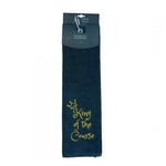 Nova Golf 'King Of The Course' Golfhandtuch - Grün Gelb