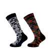 Sinner Camo Kids Ski Sokken -- Double Pack