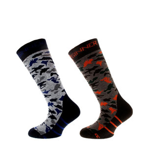 Sinner Sinner Camo Kids Ski Sokken -- Double Pack Sinner Sinner Camo Kids Ski Sokken -- Double Pack