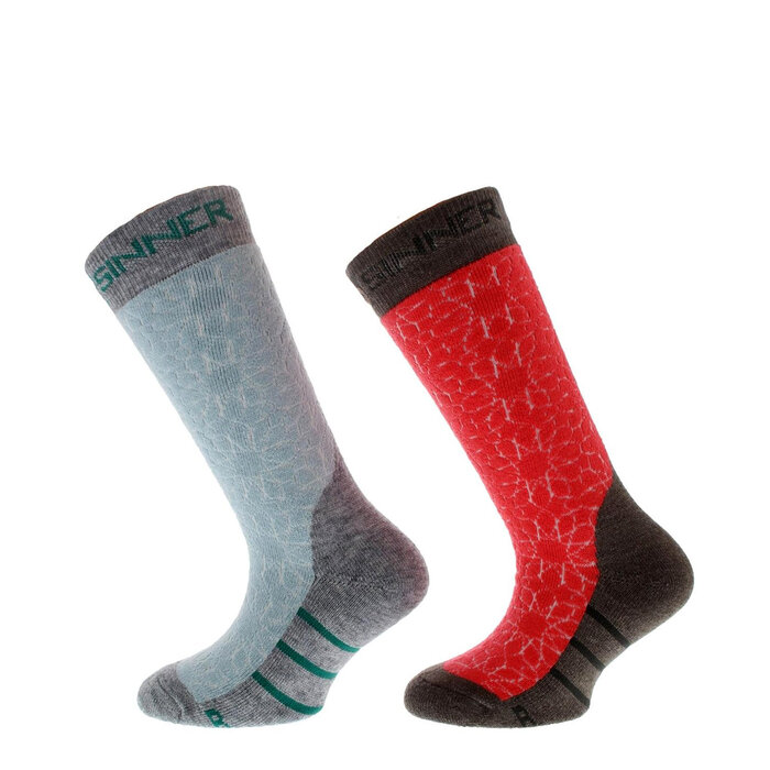 Sinner Stars Kids Ski Sokken -- Double Pack