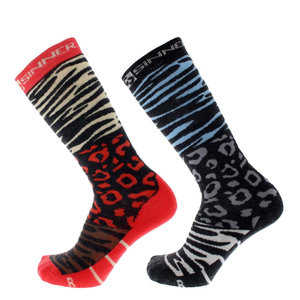 Sinner Sinner Animal Coral Dames Ski Sokken -- Double Pack Sinner Sinner Animal Coral Dames Ski Sokken -- Double Pack