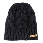 Sinner Cable Beanie - Black