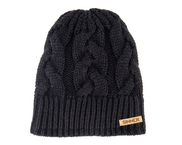 Sinner Cable Beanie - Black