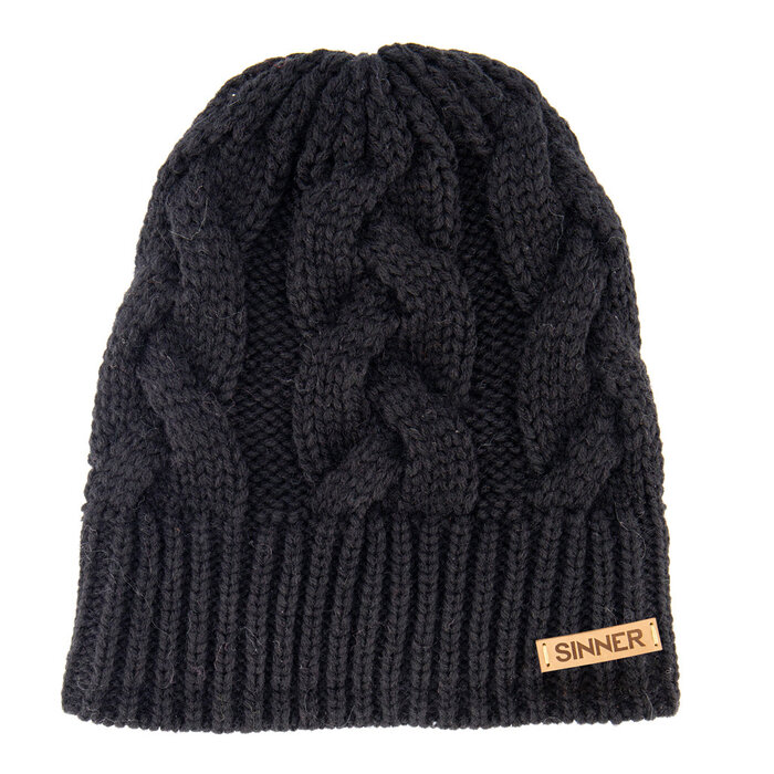 Sinner Sinner Cable Beanie - Schwarz