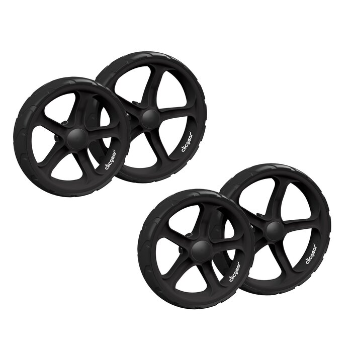 Clicgear Clicgear Wielenset Voor Clicgear 8.0 Trolley (4 wielen) - Zwart