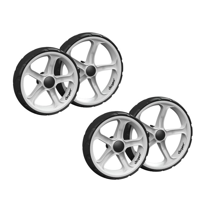 Clicgear Clicgear Wheel Set For Clicgear 8.0+ Golf Trolley (4 wheels) - White
