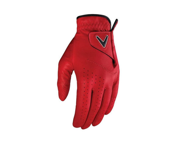 Callaway Callaway Opti-Color Heren Golfhandschoen - Rood (Voor Rechtshandige Golfers)