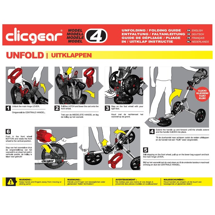 Clicgear Clicgear 4.0 Golftrolley - Blauw