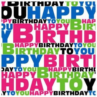 "Happy Birthday" (separat mitgeliefert)