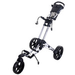 FastFold Flex 360 Golf Trolley - Silver Black