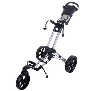 FastFold FastFold Flex 360 Golftrolley - Zilver Zwart FastFold FastFold Flex 360 Golftrolley - Zilver Zwart