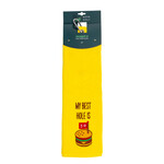 Nova Golf 'My Best Hole Is 19' Golf Towel - Yellow