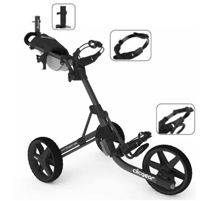 Clicgear Clicgear Silicone Strap Uprade Kit - Zwart