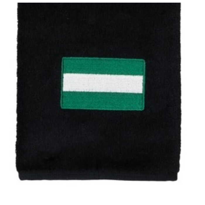 Nova Golf Nova Golf 'Vlag van Rotterdam' Golfhanddoek - Zwart