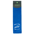 Nova Golf 'Who's Your Caddy' Golfhanddoek - Blauw