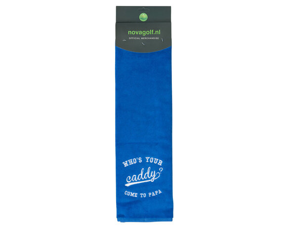 Nova Golf Nova Golf 'Who's Your Caddy' Golf Towel - Blue