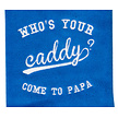 Nova Golf Nova Golf 'Who's Your Caddy' Golfhanddoek - Blauw