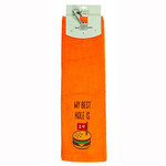 Nova Golf 'My Best Hole Is 19' Golfhanddoek - Oranje