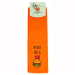 Nova Golf 'My Best Hole Is 19' Golfhanddoek - Oranje