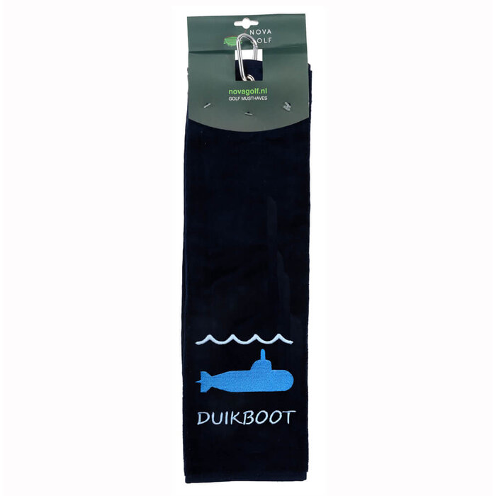 Nova Golf Nova Golf 'Duikboot' Golf Towel - Dark Blue