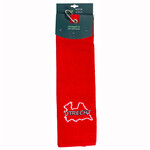 Nova Golf 'Utrecht' Golfhanddoek - Rood Wit