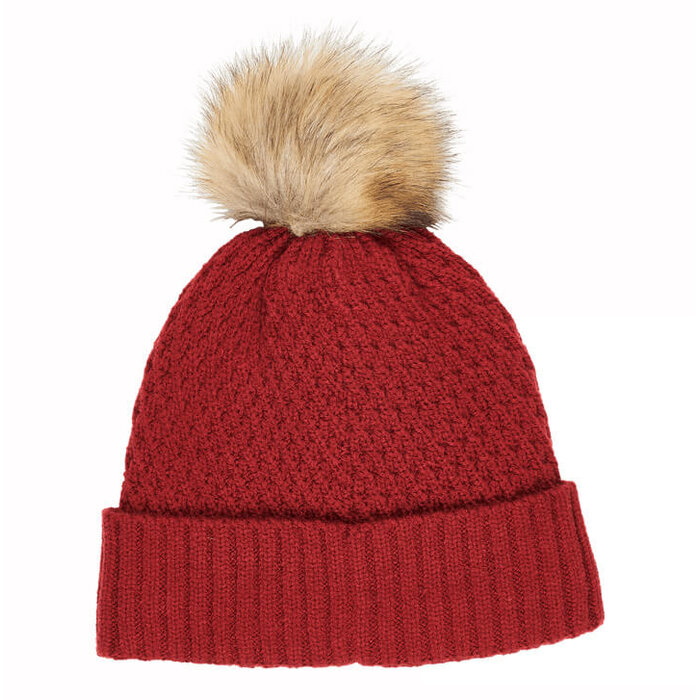 Callaway Callaway Ladies Pom Pom Beanie - Dark Red