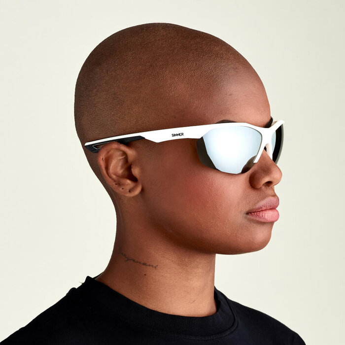 Sinner Sinner Pitch Golf Sunglasses - Matt White