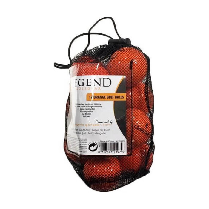 Legend Legend Distance Golfballen - Oranje - 12 Stuks