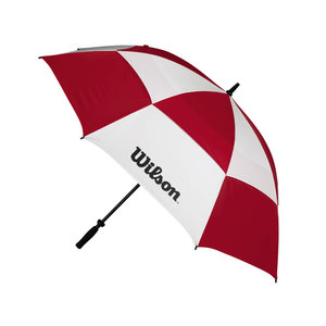 Wilson Wilson 62 Inch Double Canopy Golfparaplu - Rood Wit Wilson Wilson 62 Inch Double Canopy Golfparaplu - Rood Wit