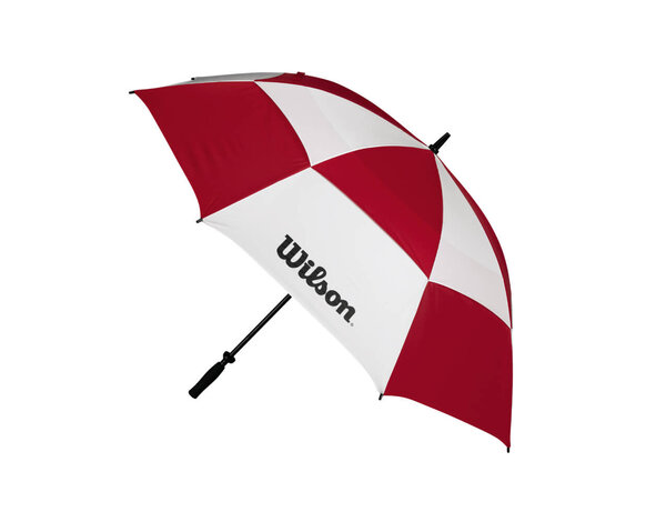 Wilson Wilson 62 Inch Double Canopy Golf Umbrella - Red White