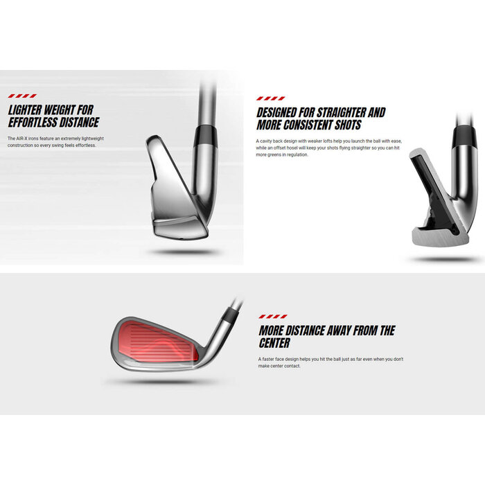 Cobra Cobra Air-X Ladies IJzers 6-SW (graphite shaft) +1 Inch | 2° Up