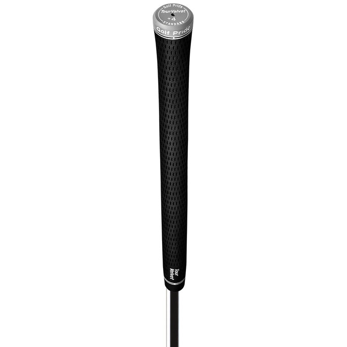 GolfPride GolfPride Tour Velvet Plus 4 Grip ESTÁNDAR - Negro Blanco