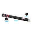 SuperStroke SuperStroke Cross Comfort Grip ESTÁNDAR - Negro Rojo