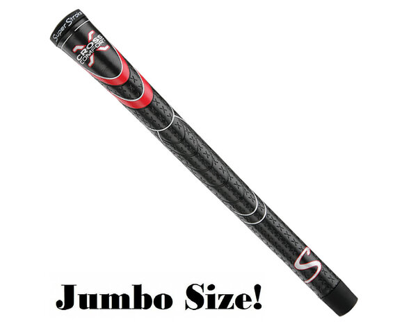 SuperStroke SuperStroke Cross Comfort JUMBO SIZE Grip - Zwart Rood