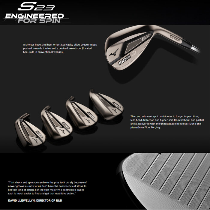 Mizuno Mizuno S23 White Satin Wedge (Stahlschaft)