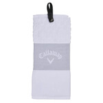 Callaway Tri-Fold Golfhandtuch - Weiß