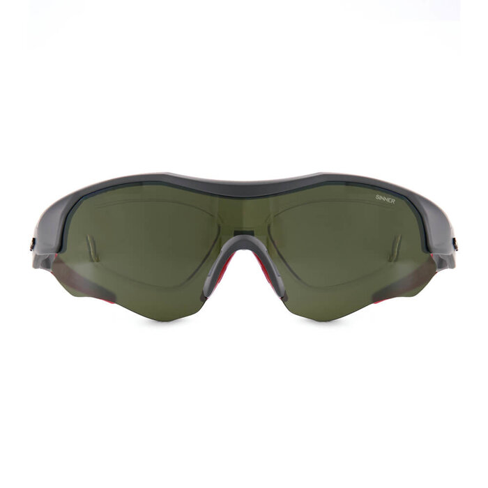 Sinner Sinner Triple II Golf Sonnenbrille - Grau Rot