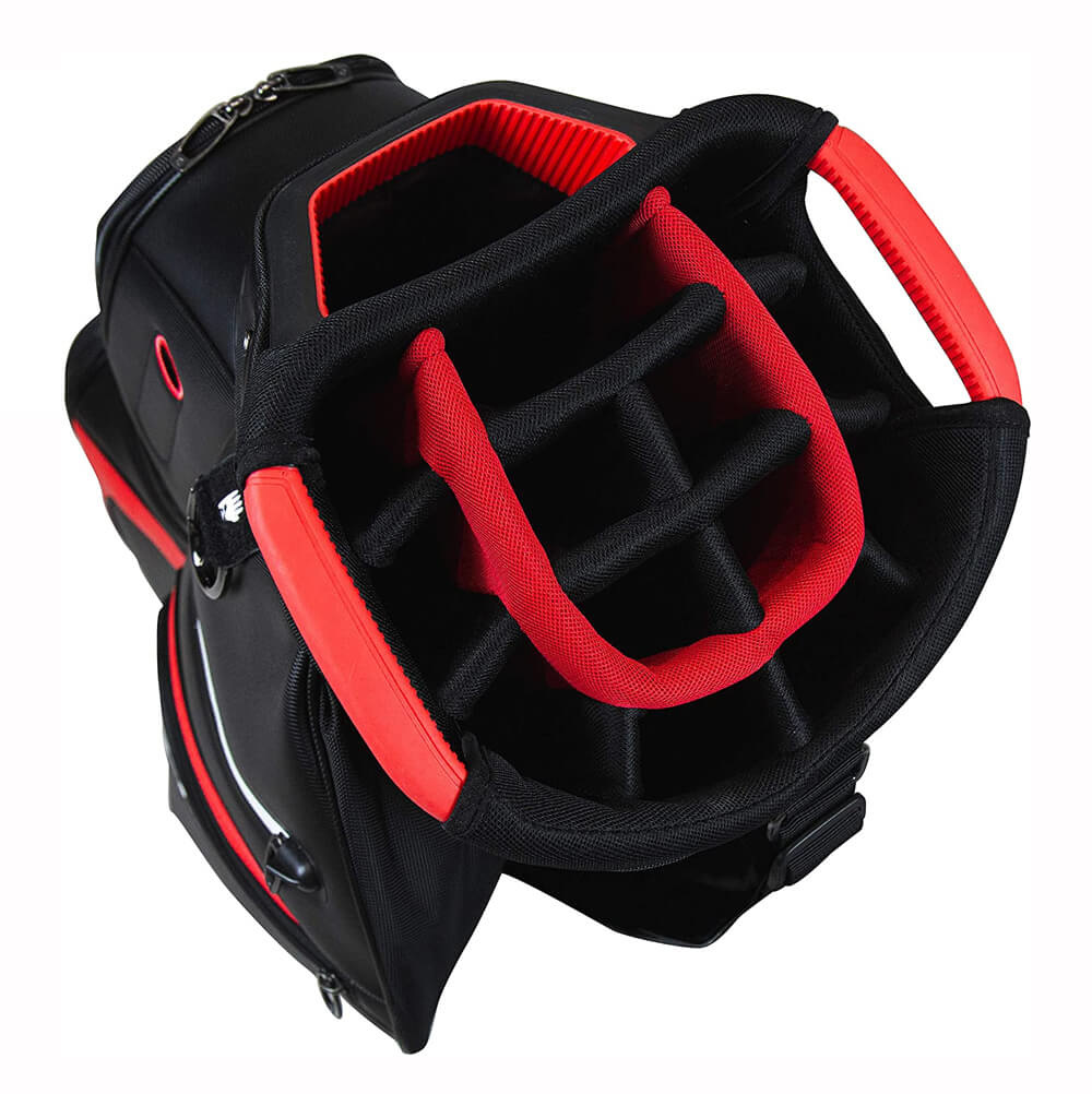 Taylormade Deluxe Golf Cart Bag 2023 - Black/Red