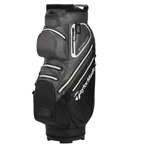 TaylorMade TaylorMade StormDry Waterproof Cartbag - Zwart Grijs Wit TaylorMade TaylorMade StormDry Waterproof Cartbag - Zwart Grijs Wit