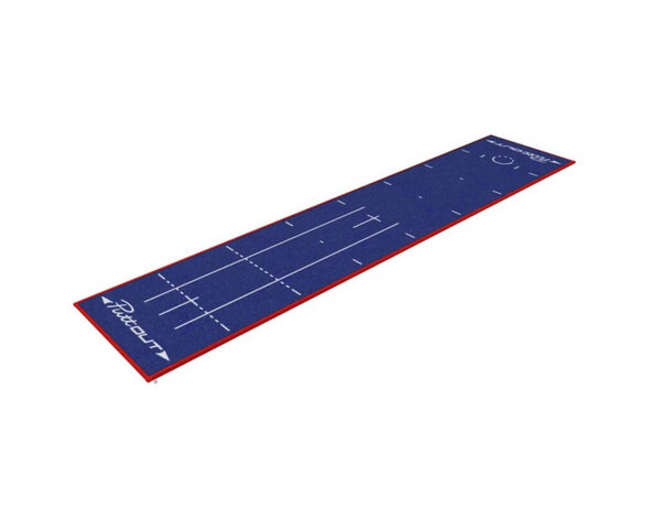 PuttOut Patriot Putting Mat 240 cm - Blauw