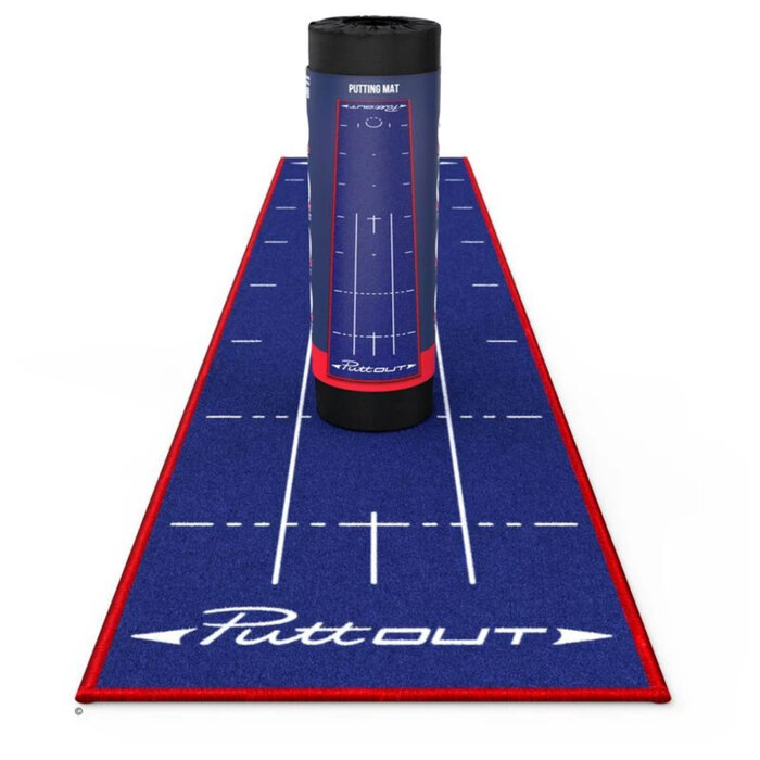 PuttOut PuttOut Patriot Putting Mat 240 cm - Blauw