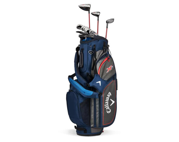 Callaway Callaway XR 16-Piece Men's Golf Set | Stand Bag (steel shaft) - Blue Red - LEFT