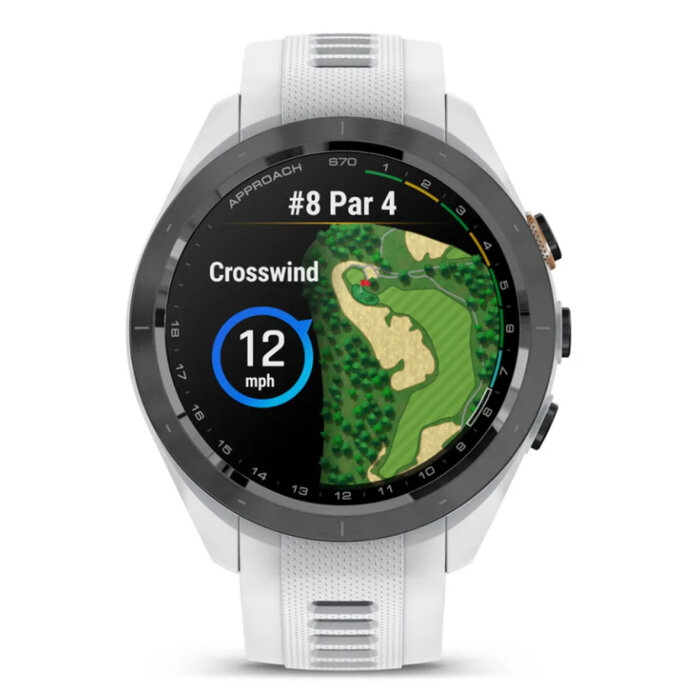 Garmin Garmin Approach S70 Premium GPS Golfuhr 42 mm - Weiß