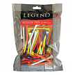 Legend Tees 70 mm (100 Pieces) - Coloured