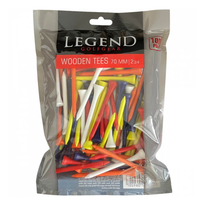 Legend Tees 70 mm (100 Pieces) - Coloured