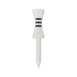Legend Legend Step Tees 50 mm (25 Stück) - Weiß Schwarz