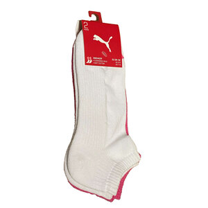 Puma Puma Sneaker Socks - White Pink (2 Pairs) Puma Puma Sneaker Socks - White Pink (2 Pairs)