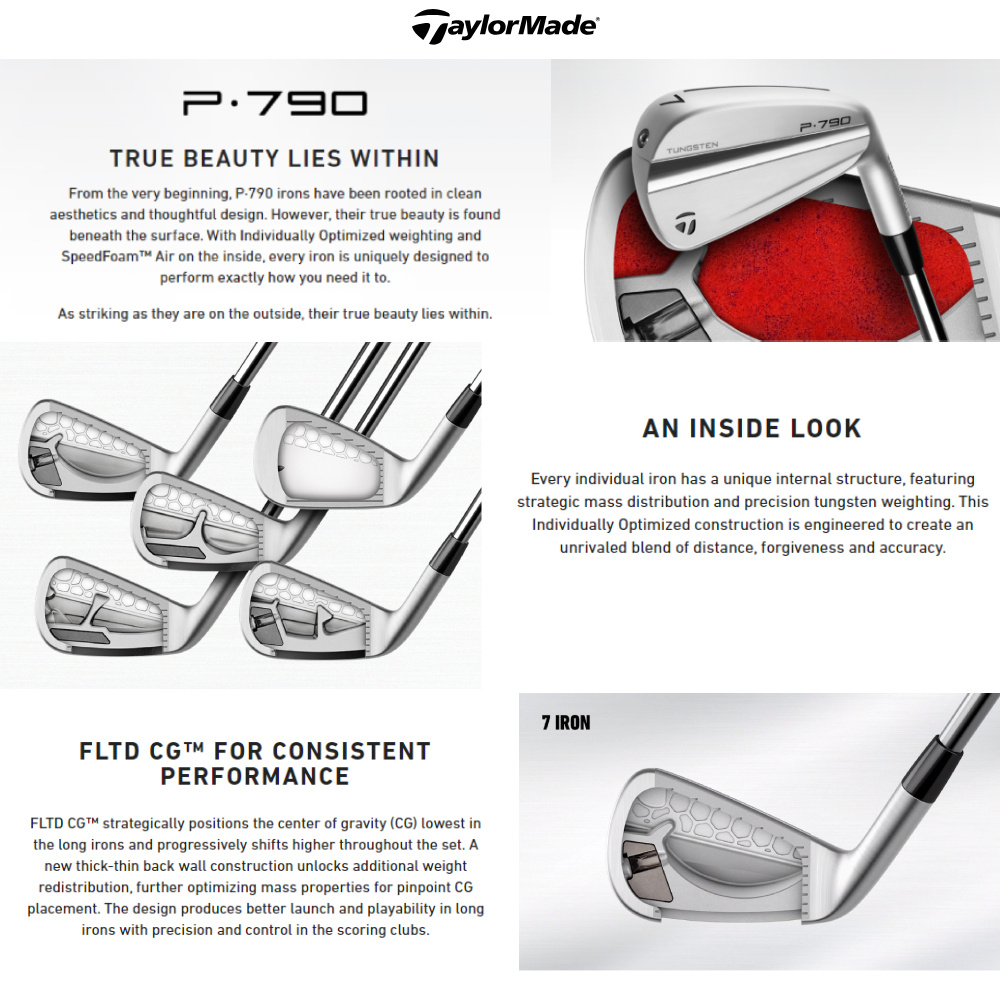 TaylorMade P-790 Irons 2023 (graphite shaft) - GolfDriver TaylorMade P-790 Irons 2023 (graphite shaft) - GolfDriver